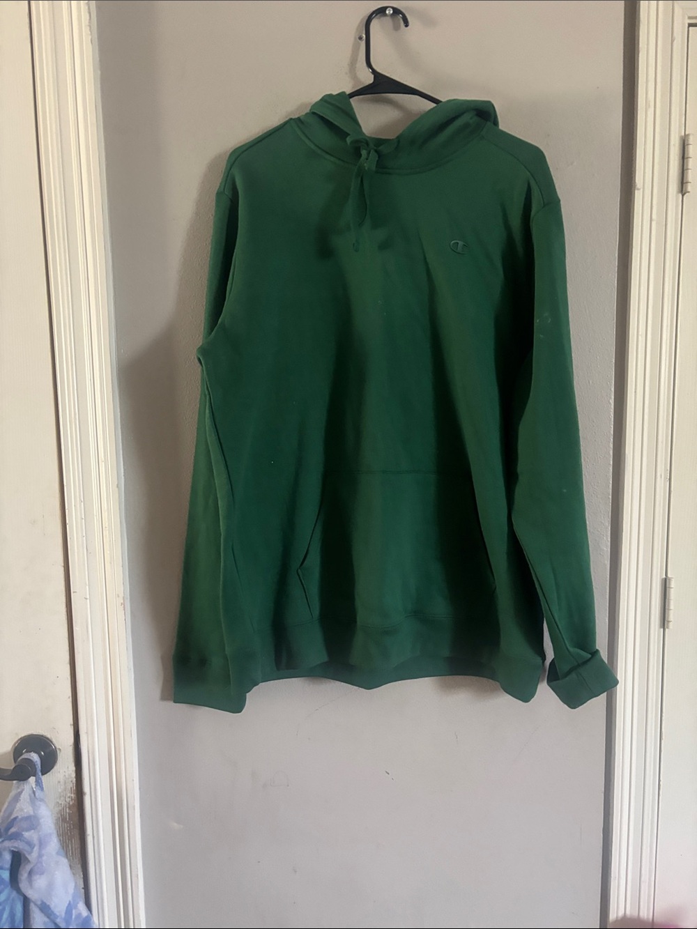 Champion Dark Green Hooded Sweatshirt